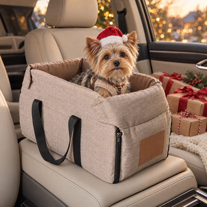 Console Dog Car Seat for Dogs up to 15 lb